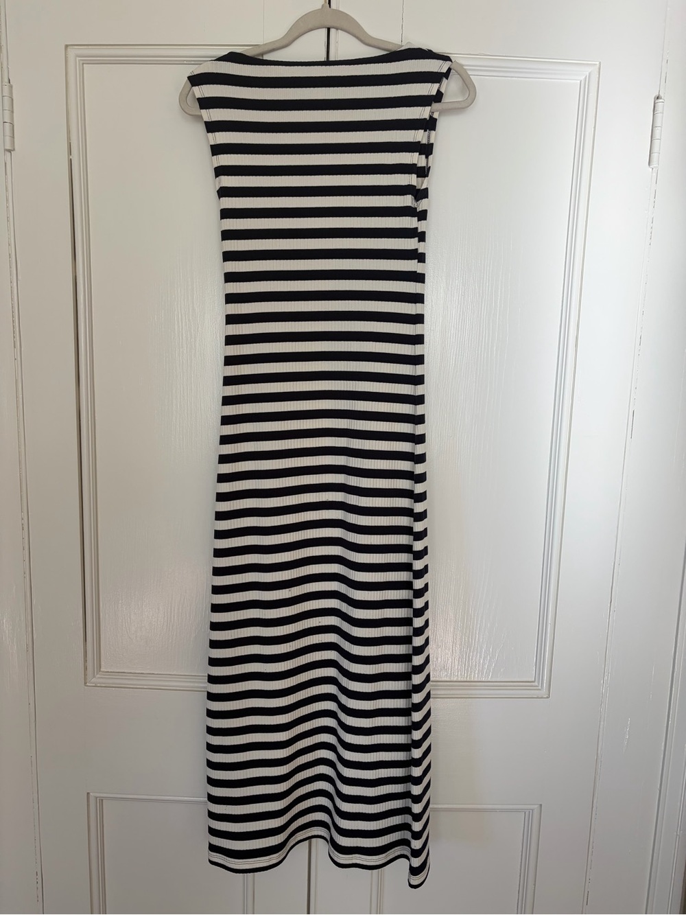 J. Crew Blue and White Striped Boatneck Maxi Dress - Picture 2 of 4
